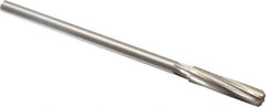 Made in USA - 25/64" Cobalt 6 Flute Chucking Reamer - Spiral Flute, 0.3105" Straight Shank, 1-3/4" Flute Length, 7" OAL - USA Tool & Supply