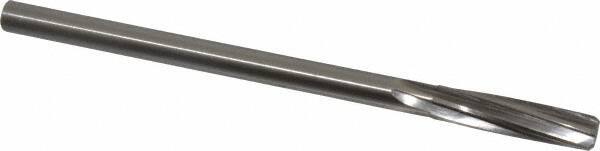 Made in USA - 27/64" Cobalt 6 Flute Chucking Reamer - Spiral Flute, 0.373" Straight Shank, 1-3/4" Flute Length, 7" OAL - USA Tool & Supply