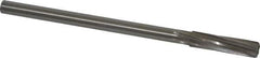Made in USA - 7/16" Cobalt 6 Flute Chucking Reamer - Spiral Flute, 0.373" Straight Shank, 1-3/4" Flute Length, 7" OAL - USA Tool & Supply