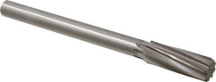 Made in USA - 15/16" Cobalt 8 Flute Chucking Reamer - Spiral Flute, 3/4" Straight Shank, 2-5/8" Flute Length, 10" OAL - USA Tool & Supply