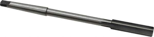 Made in USA - 17/32" High Speed Steel 6 Flute Chucking Reamer - Straight Flute, 1MT Morse Taper Shank, 2" Flute Length, 8" OAL - USA Tool & Supply