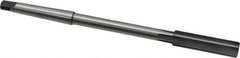 Made in USA - 17/32" High Speed Steel 6 Flute Chucking Reamer - Straight Flute, 1MT Morse Taper Shank, 2" Flute Length, 8" OAL - USA Tool & Supply