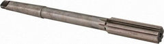 Made in USA - 27/32" High Speed Steel 8 Flute Chucking Reamer - Straight Flute, 2MT Morse Taper Shank, 2-1/2" Flute Length, 9-1/2" OAL - USA Tool & Supply