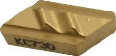 Kennametal - NPR52, KC730 Grade Carbide Profiling Insert - TiN Finish, 55° Incl Angle, Parallelogram, 0.4567" Side Length, 1/8" Thick, 1/32" Corner Radius - USA Tool & Supply