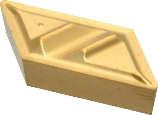 Kennametal - NPGR51, KC730 Grade Carbide Profiling Insert - TiN Finish, 55° Incl Angle, Parallelogram, 0.4567" Side Length, 1/8" Thick, 1/64" Corner Radius - USA Tool & Supply