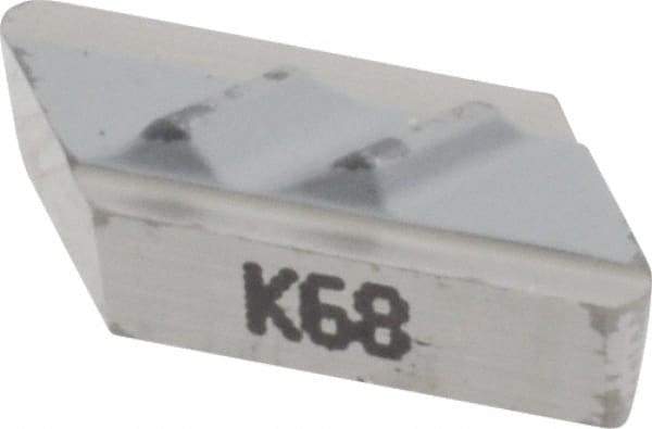 Kennametal - NPL52, K68 Grade Carbide Profiling Insert - Uncoated, 55° Incl Angle, Parallelogram, 0.4567" Side Length, 1/8" Thick, 1/32" Corner Radius - USA Tool & Supply
