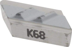 Kennametal - NPL52, K68 Grade Carbide Profiling Insert - Uncoated, 55° Incl Angle, Parallelogram, 0.4567" Side Length, 1/8" Thick, 1/32" Corner Radius - USA Tool & Supply