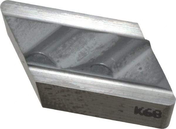 Kennametal - NPL132, K68 Grade Carbide Profiling Insert - Uncoated, 55° Incl Angle, Parallelogram, 0.6079" Side Length, 3/16" Thick, 1/32" Corner Radius - USA Tool & Supply