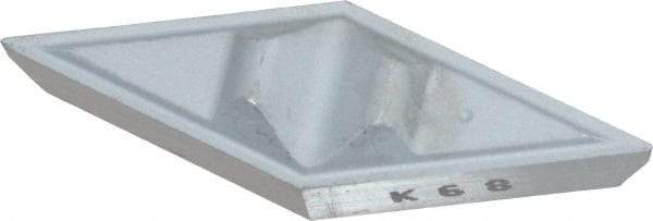 Kennametal - VPGR3305, K68 Grade Carbide Profiling Insert - Uncoated, 35° Incl Angle, Diamond, 0.6539" Side Length, 3/16" Thick, 0.2mm Corner Radius, 3/8" Inscribed Circle - USA Tool & Supply