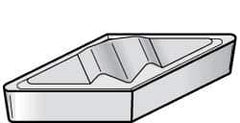 Kennametal - VCMR331, KT315 Grade Cermet Profiling Insert - TiN/TiCN/TiN Finish, 35° Incl Angle, Diamond, 0.6539" Side Length, 3/16" Thick, 1/64" Corner Radius, 3/8" Inscribed Circle - USA Tool & Supply