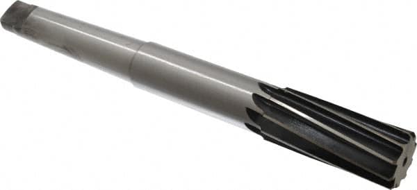Made in USA - 1-1/2" High Speed Steel 12 Flute Chucking Reamer - USA Tool & Supply