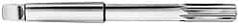 Made in USA - 15/16" High Speed Steel 8 Flute Chucking Reamer - Spiral Flute, 3MT Morse Taper Shank, 2-5/8" Flute Length, 10" OAL - USA Tool & Supply