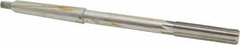 Interstate - 7/16" High Speed Steel 6 Flute Chucking Reamer - Straight Flute, 1MT Morse Taper Shank, 1-3/4" Flute Length, 7" OAL - USA Tool & Supply