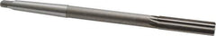 Interstate - 1/2" High Speed Steel 6 Flute Chucking Reamer - Straight Flute, 1MT Morse Taper Shank, 2" Flute Length, 8" OAL - USA Tool & Supply