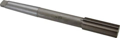 Interstate - 1-1/8" High Speed Steel 10 Flute Chucking Reamer - Straight Flute, 3MT Morse Taper Shank, 2-7/8" Flute Length, 11" OAL - USA Tool & Supply