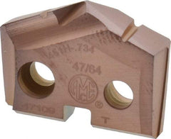 Allied Machine and Engineering - 47/64" Diam x 5/32" Thick, Seat Code 1, 132° Included Angle Spade Drill Insert - AM200 Coated, Cobalt, Grade Super Cobalt, Series GEN2 T-A - USA Tool & Supply