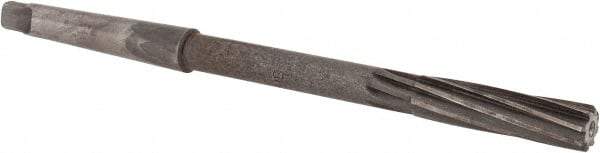 Interstate - 7/16" High Speed Steel 6 Flute Chucking Reamer - Spiral Flute, 1MT Morse Taper Shank, 1-3/4" Flute Length, 7" OAL - USA Tool & Supply