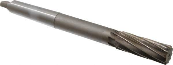 Interstate - 1" High Speed Steel 8 Flute Chucking Reamer - Spiral Flute, 3MT Morse Taper Shank, 2-3/4" Flute Length, 10-1/2" OAL - USA Tool & Supply