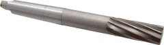 Interstate - 1-1/4" High Speed Steel 10 Flute Chucking Reamer - Spiral Flute, 4MT Morse Taper Shank, 3" Flute Length, 11-1/2" OAL - USA Tool & Supply