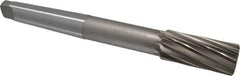 Interstate - 1-7/16" High Speed Steel 10 Flute Chucking Reamer - Spiral Flute, 4MT Morse Taper Shank, 3-1/4" Flute Length, 12" OAL - USA Tool & Supply