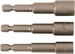 Wiha - 1/4" Drive, Nut Setter Screwdriver Bit - 2-1/2" OAL - USA Tool & Supply