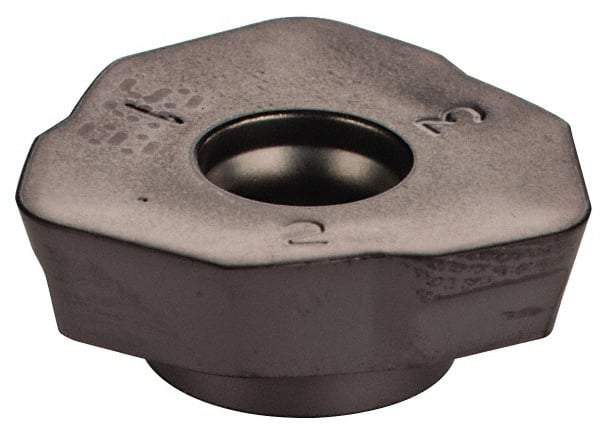 Iscar - FF WOMT09T320 CS Grade IC908 Carbide Milling Insert - TiAlN Finish, 0.1555" Thick, 14.5mm Inscribed Circle, 2mm Corner Radius - USA Tool & Supply