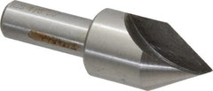 Interstate - 7/8" Head Diam, 1/2" Shank Diam, 1 Flute 60° High Speed Steel Countersink - USA Tool & Supply