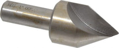Interstate - 1" Head Diam, 1/2" Shank Diam, 1 Flute 60° High Speed Steel Countersink - USA Tool & Supply