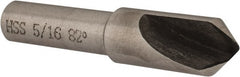 Interstate - 5/16" Head Diam, 1/4" Shank Diam, 1 Flute 82° High Speed Steel Countersink - USA Tool & Supply
