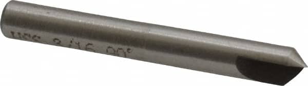 Interstate - 3/16" Head Diam, 3/16" Shank Diam, 1 Flute 90° High Speed Steel Countersink - USA Tool & Supply