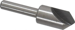 Interstate - 1/2" Head Diam, 1/4" Shank Diam, 1 Flute 90° High Speed Steel Countersink - USA Tool & Supply