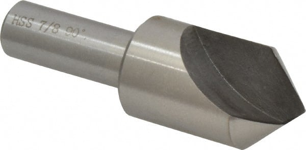Interstate - 7/8" Head Diam, 1/2" Shank Diam, 1 Flute 90° High Speed Steel Countersink - USA Tool & Supply
