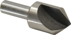 Interstate - 1" Head Diam, 1/2" Shank Diam, 1 Flute 90° High Speed Steel Countersink - USA Tool & Supply