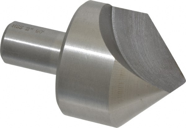 Interstate - 2" Head Diam, 3/4" Shank Diam, 1 Flute 90° High Speed Steel Countersink - USA Tool & Supply