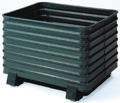 Steel King - 33-1/2" Long x 41-1/2" Wide x 28-1/2" High Steel Bin-Style Bulk Container - 4,000 Lb. Load Capacity - USA Tool & Supply