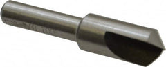 Interstate - 3/8" Head Diam, 1/4" Shank Diam, 1 Flute 100° High Speed Steel Countersink - USA Tool & Supply