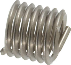 Heli-Coil - 5/16-18 UNC, 0.469" OAL, Free Running Helical Insert - 6-5/8 Free Coils, Tanged, Stainless Steel, 1-1/2D Insert Length - Exact Industrial Supply