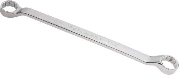 Proto - 30mm x 32mm 12 Point Offset Box Wrench - Double End, 17-7/32" OAL, Steel, Polished Finish, 7.5° Offset - USA Tool & Supply