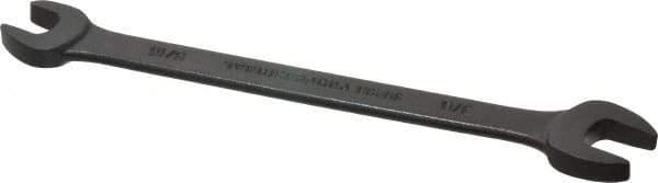 Proto - 5/16" x 3/8" Standard Open End Wrench - 5-1/4" OAL, Double End, Black Finish, 15° Head Angle - USA Tool & Supply
