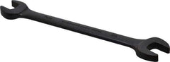 Proto - 7/16" x 1/2" Standard Open End Wrench - 6-7/16" OAL, Double End, Black Finish, 15° Head Angle - USA Tool & Supply