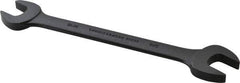 Proto - 11/16" x 3/4" Standard Open End Wrench - 8-63/64" OAL, Double End, Black Finish, 15° Head Angle - USA Tool & Supply