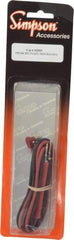 Simpson Electric - Electrical Test Equipment Leads - Use with 160 Handi Shock Resistant Analog VOM - USA Tool & Supply