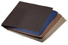 3M - 500 Grit, Aluminum Oxide Sanding Sheet - 11" Long x 9" Wide, Extra Fine Grade, A Weighted Paper Backing - USA Tool & Supply