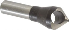 Interstate - 1/2" Shank Diam, 0 Flute 82° High Speed Steel Countersink - Bright Finish, Single End, Straight Shank, Right Hand Cut - USA Tool & Supply