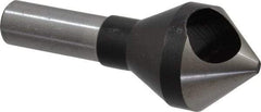 Interstate - 1/2" Shank Diam, 0 Flute 82° High Speed Steel Countersink - Bright Finish, Single End, Straight Shank, Right Hand Cut - USA Tool & Supply