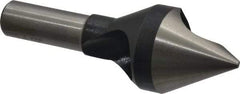 Interstate - 1/2" Shank Diam, 0 Flute 60° High Speed Steel Countersink - Bright Finish, Single End, Straight Shank, Right Hand Cut - USA Tool & Supply