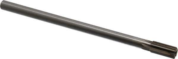 Interstate - 7/16" Diam, 0.372 to 0.375" Max Diam Straight Shank, 7/8" Flute Length, Machine Expansion Reamer - Straight Flute, 7" OAL, Right Hand Cut, 6 Flutes, High Speed Steel, Bright Finish - USA Tool & Supply