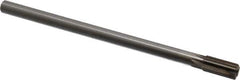 Interstate - 7/16" Diam, 0.372 to 0.375" Max Diam Straight Shank, 7/8" Flute Length, Machine Expansion Reamer - Straight Flute, 7" OAL, Right Hand Cut, 6 Flutes, High Speed Steel, Bright Finish - USA Tool & Supply