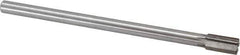 Interstate - 17/32" Diam, 0.4345 to 0.4375" Max Diam Straight Shank, 1" Flute Length, Machine Expansion Reamer - Straight Flute, 8" OAL, Right Hand Cut, 6 Flutes, High Speed Steel, Bright Finish - USA Tool & Supply