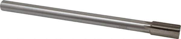 Interstate - 11/16" Diam, 0.5605 to 0.5625" Max Diam Straight Shank, 1-1/4" Flute Length, Machine Expansion Reamer - Straight Flute, 9" OAL, Right Hand Cut, 6 Flutes, High Speed Steel, Bright Finish - USA Tool & Supply